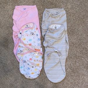Bundle of 4 S/M SwaddleMe swaddles